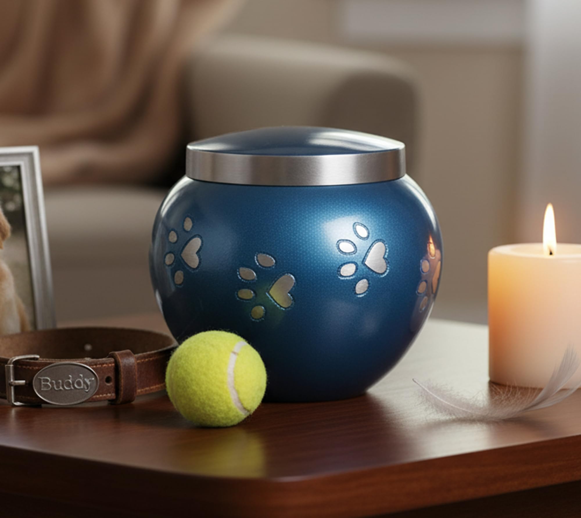 eSplanade cremazione urna commemorativa Container Jar pot per animali domestici cani/gatti/| per animali domestici Ash rimane | ottone Urns | metal Urns | Burial Urns
