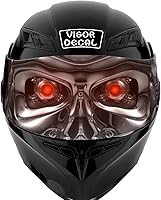 Vista 3 de GRAPHIX EXPRESS Calcomanía gráfica para visera de robot, casco compatible con: Icon Shoei Bell HJC Scorpion AGV V2 (robot V07)