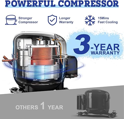 Miniatura 2 de Setpower PT35 - Refrigerador de coche con cubierta, congelador portátil de doble zona de 37 cuartos de galón, refrigerador eléctrico de 12 voltios