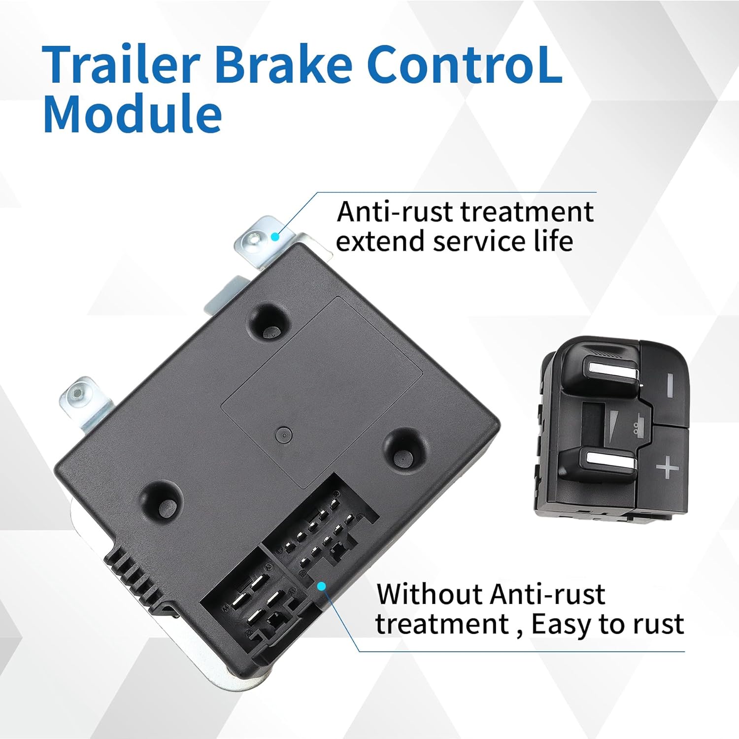 82215040AB Trailer Brake Control Switch Module Fits For Dodge Ram 1500 2500 3500 4500 5500 2016-2018, Ram 1500 Classic 2019, Replaces 82215040AC