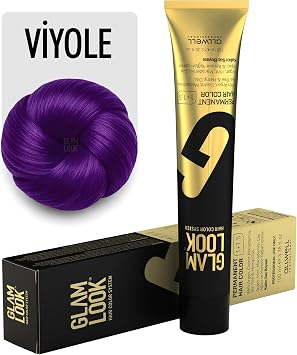 GLAMLOOK Kal c  Sa  Boyas  | V YOLE | 100 ml | Koruyucu, nemlendirici, besleyici ya lar, d k amonyak seviyesi, profesyonel 79 renk