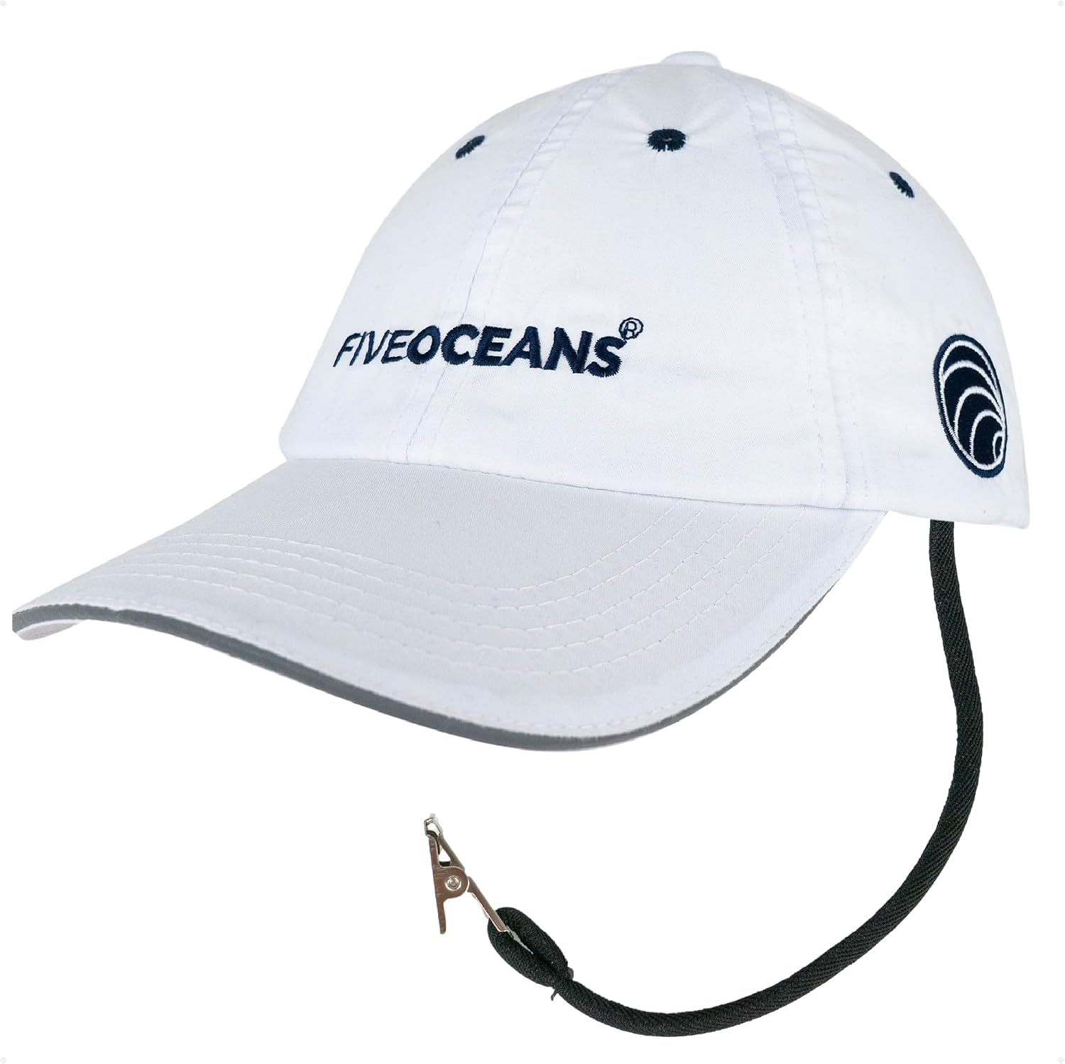 Five Oceans FO4562 Fast Dry Crew Cap, White FO-4562