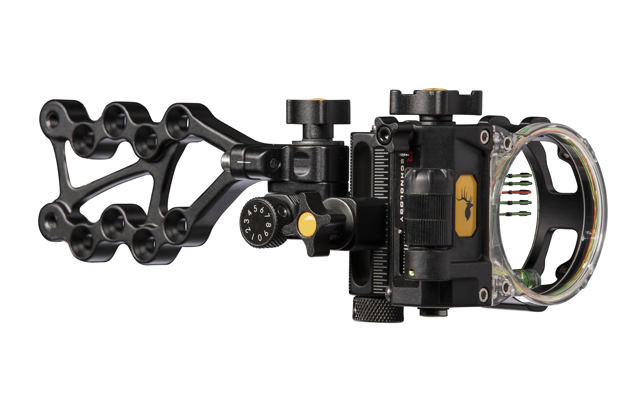 Trophy Ridge React Pro 5 Pin Bow Sight - Lighter Stronger More Reliable - Tool Less Windage and Elevation Adustability 2nd3rd Axis Leveling Adjustable Click Light Glow Ring product thumbnail 5