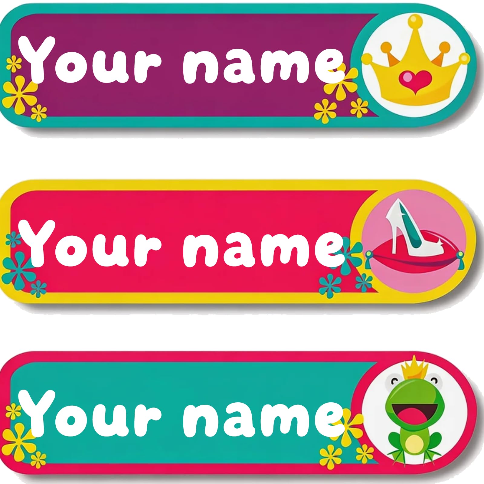 Personalized Waterproof Name Stickers for Kids, Washable Clothing Labels, Durable Name Tags for School, Kindergarten, Lunch Boxes, Books, Toys – Ideal Back to School（Queen）