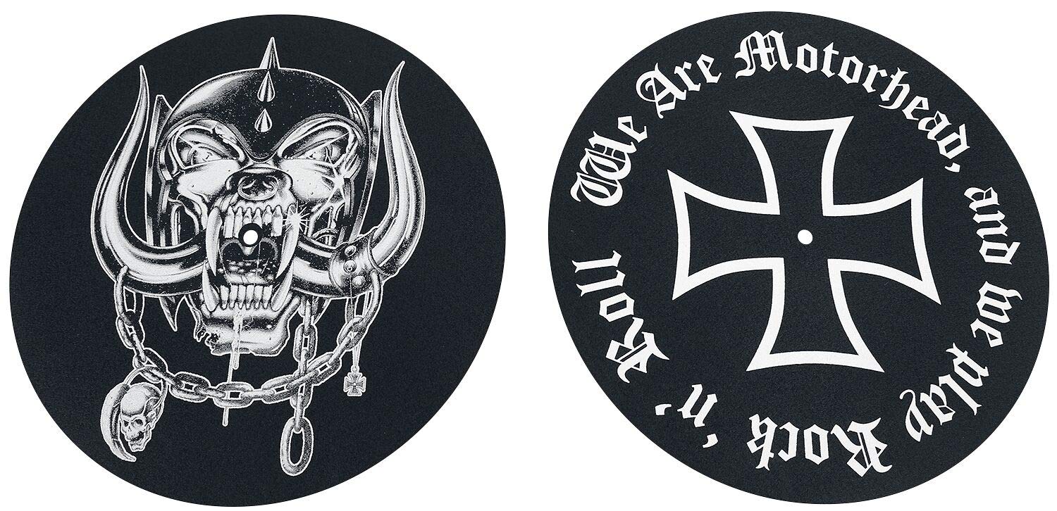 MOTORHEAD Turntable Slipmat x 2 LOGO / We Are Motorhead And We Play Rock N' Roll