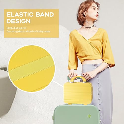 Miniatura 3 de Estuche de tocador de mano, estuche de cosméticos con cremallera, estuche portátil impermeable de viaje para maquillaje para niñas y mujeres, Negro -