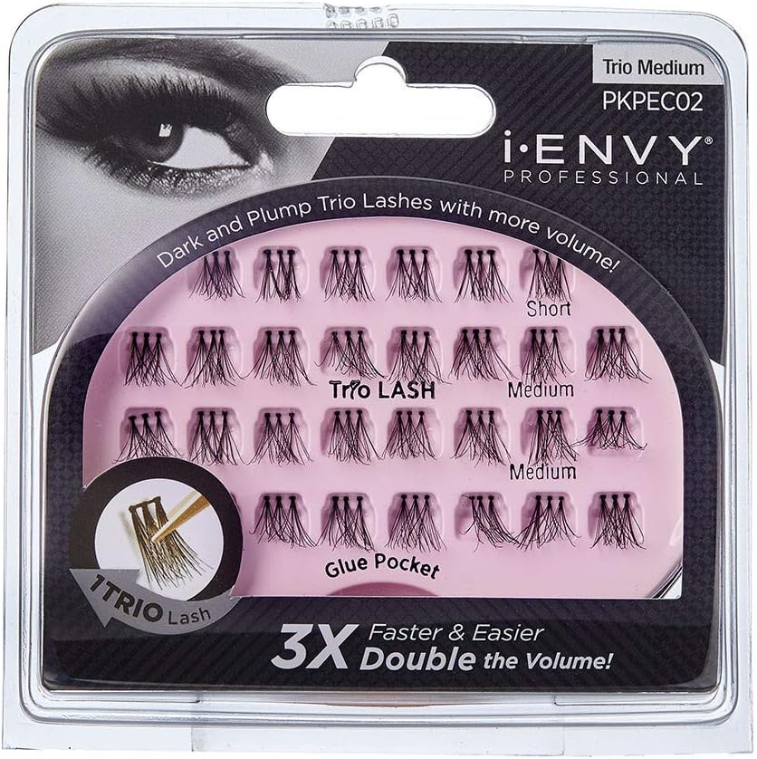 I-ENVYSingle Lash Eyelashes Pro Trio Classic Medium, Single Standard