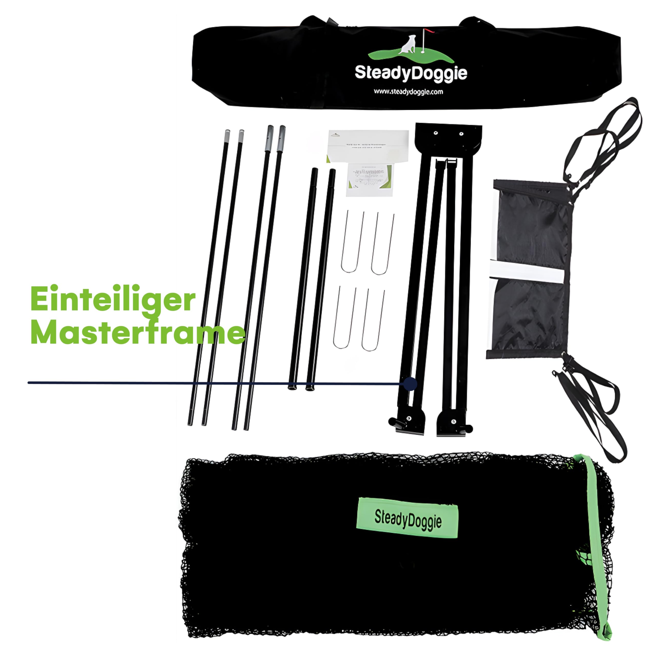 10" x 7" Golfnetz für Garten und Zuhause - Komplettes Golfset mit Chipping-Ziel und Tragetasche - Vielseitiges Golfnetz für Indoor und Outdoor - Einfacher Aufbau, Golfabschlagnetz