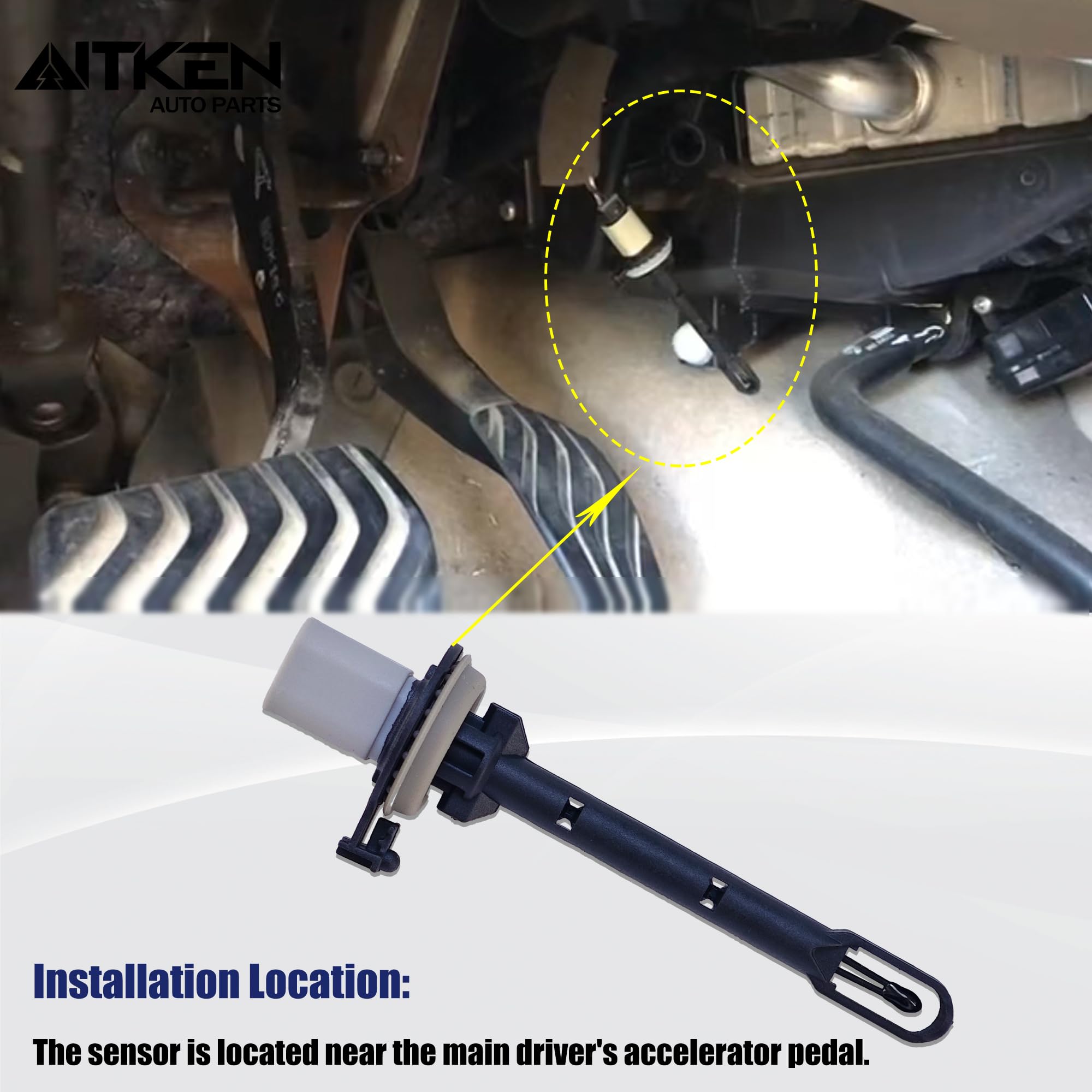 AITKEN Sensore di temperatura dell'evaporatore del nucleo del riscaldatore per Nissan Rogue 2014-2019, Rogue Sport 2017-2019 Sostituire #27723-4BU0A.