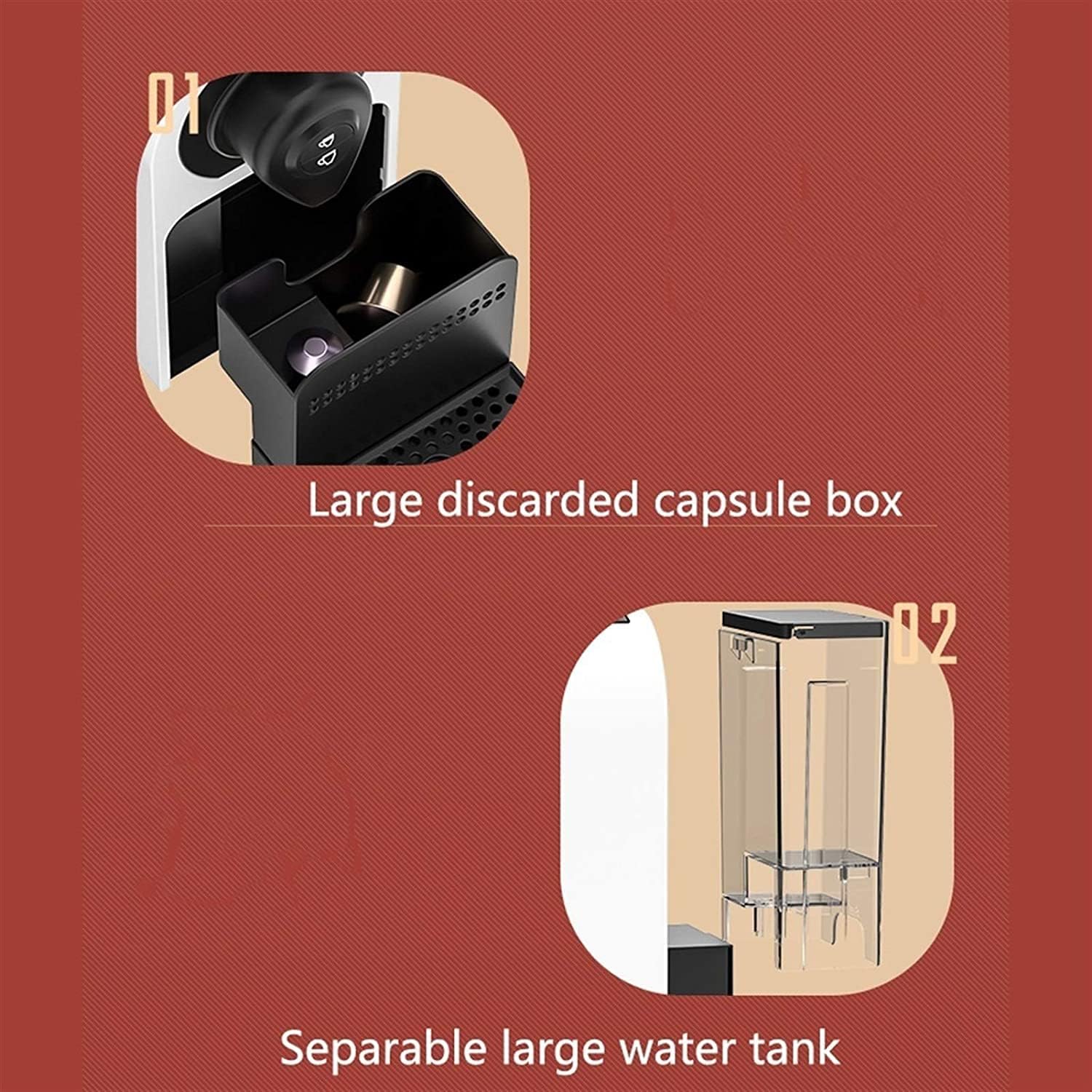 Coffee Maker Fully Automatic Coffee Machine With Grinder For Home Office Small Espresso Coffee Maker Electric Capsule Coffee Machine Coffee Machine, 20240309