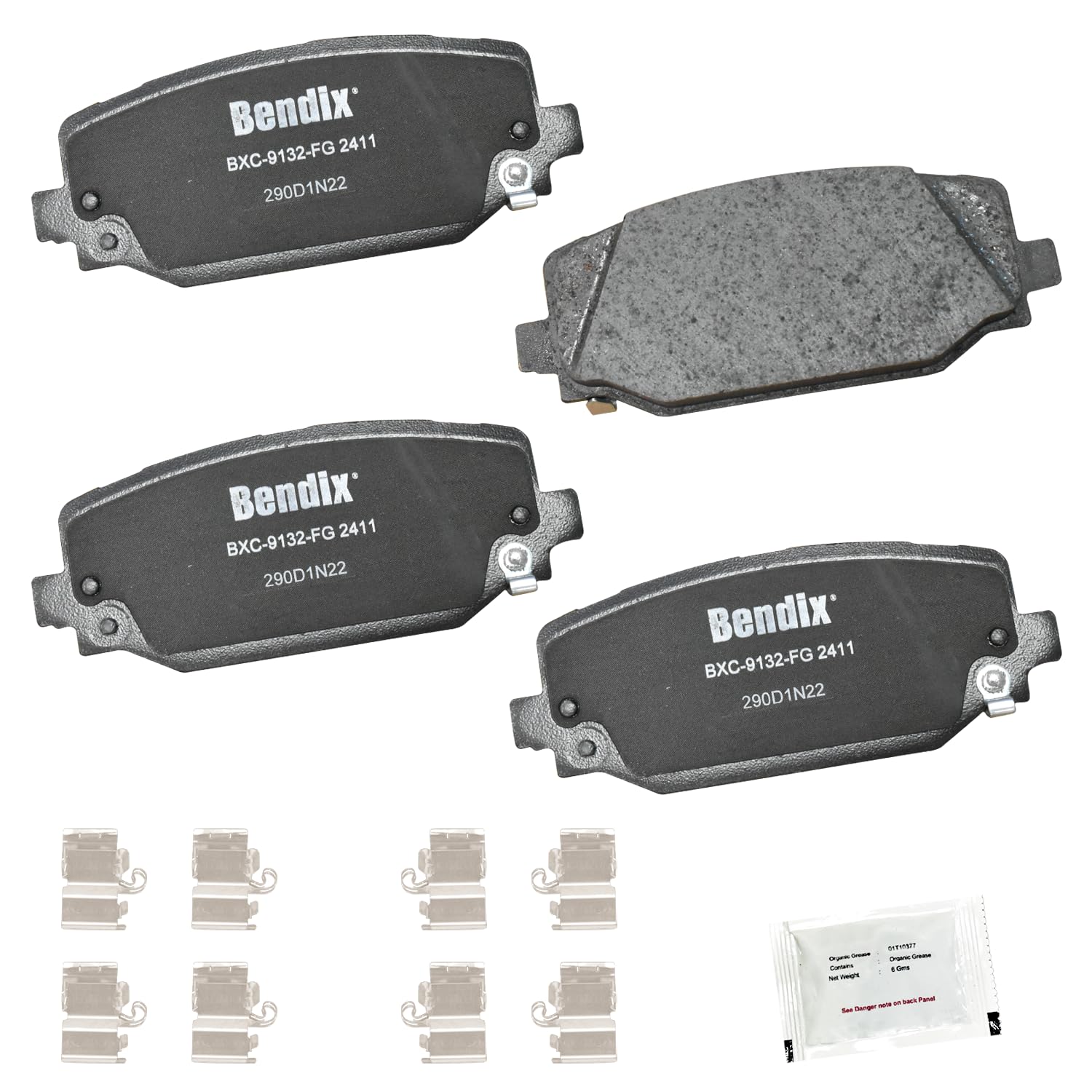 Amazon.com: Bendix Priority1 CFC2411 Ceramic Rear Brake Pads for