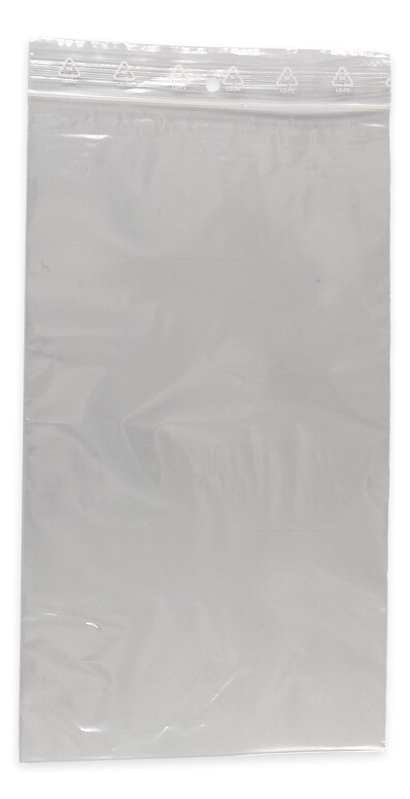 Lot de 500 Sachets 160 x 280 mm fermeture zip Transparent - Sachet fermeture zip 16 x 28 cm 50u sac plastique compatible alimentaire et congélation de marque UNIVERS GRAPHIQUE REF UGS15-500