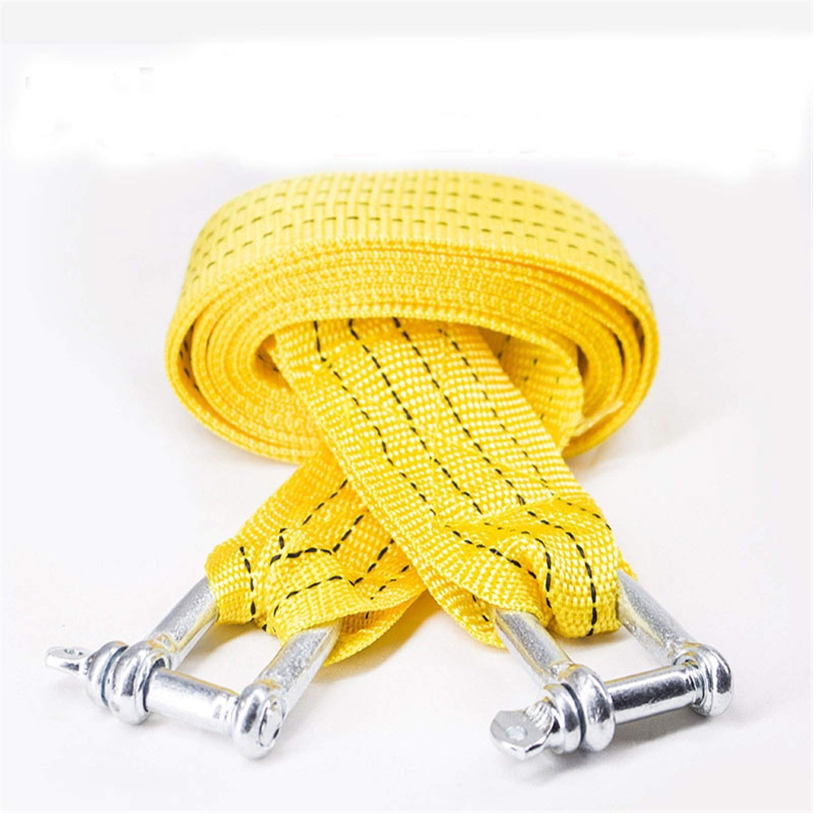 Winch Rope, 4M Heavy Duty 5 Ton Car Tow Cable Towing Pull Rope Strap Hooks Van Road Recovery U-Hook