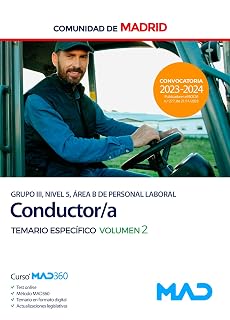 Conductor de la Comunidad de Madrid. Temario específico volumen 2