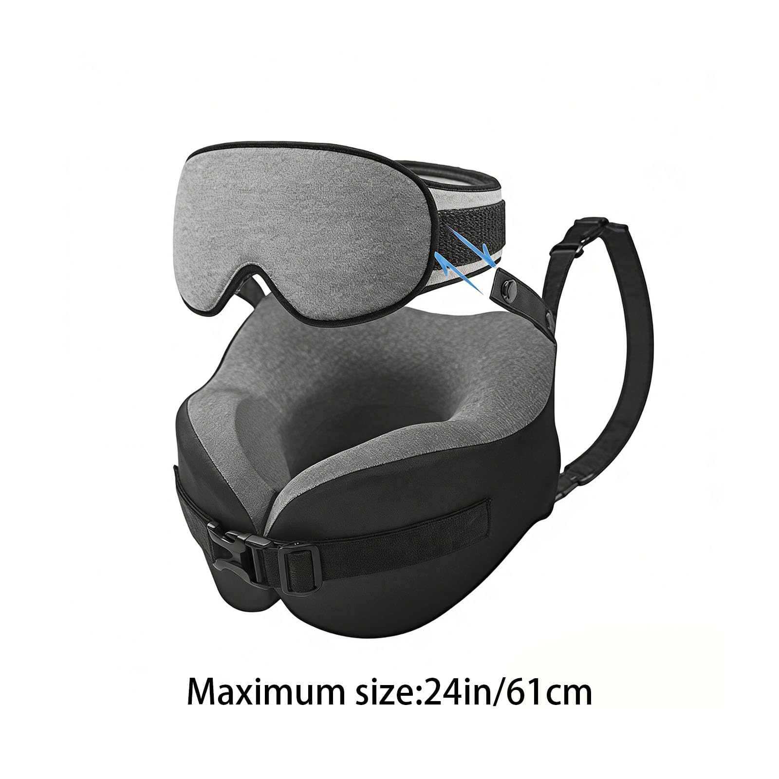 Almohada para Cuello, Espuma viscoelástica ultrasuave con Desmontable, cómoda Almohada para Cuello para Viajes Largos