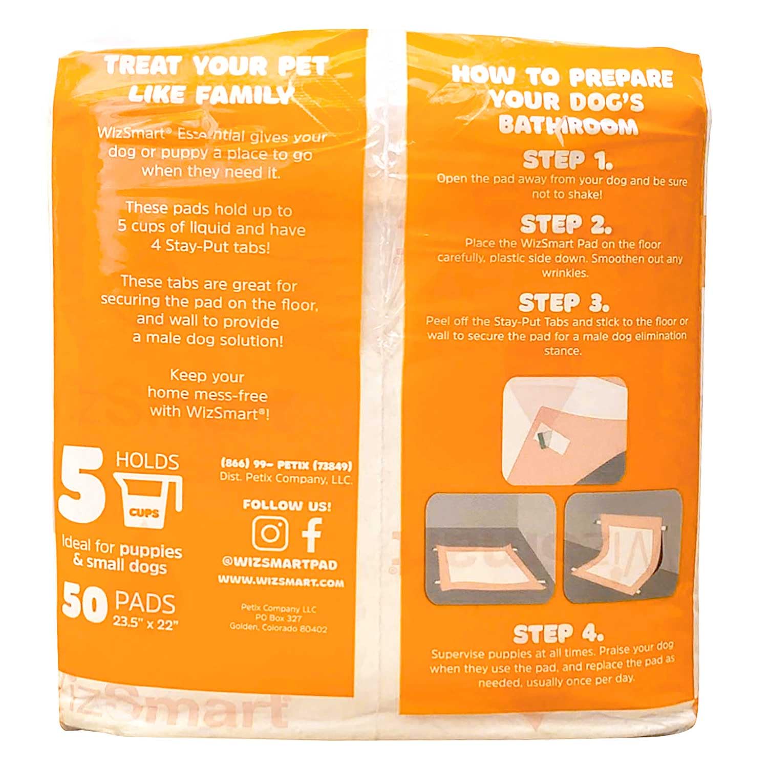 WizSmart Essentials Pads - Almohadillas grandes, 50 unidades, aroma fresco