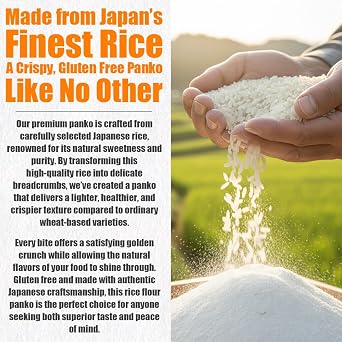 Gluten-Free Rice Flour Panko, Extra Crispy Coating, Japanese Rice, 15.9 oz