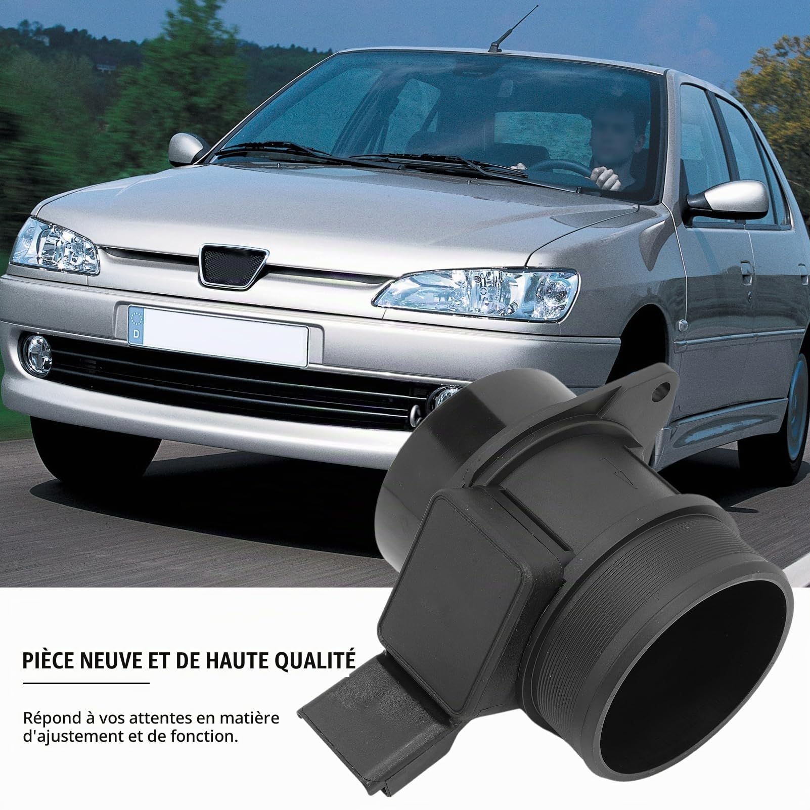 Capteur de débit d'air Massique MAF 5WK9621 Débimetrè de Masse D´air pour Berlingo Jumpy Xantia Xsara 306 307 406 Scudo Compteur de Masse D'air