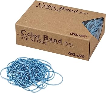 Amazon.co.jp: 輪ゴム 【 オーバンド カラーバンド プチ 】 #16 ライト