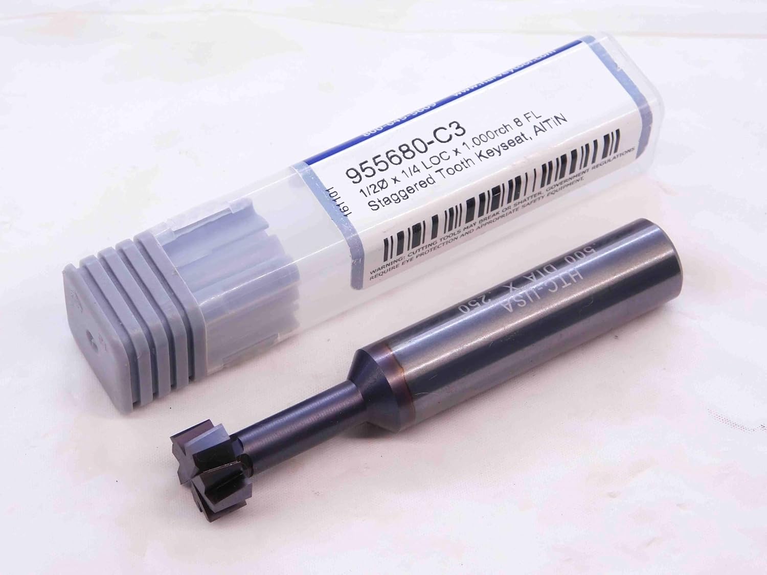 New Harvey Tool 1/2 OD X 1/4 W Staggered Tooth Carbide KEYSEAT Cutter 955680-C3 - NS2054CG5
