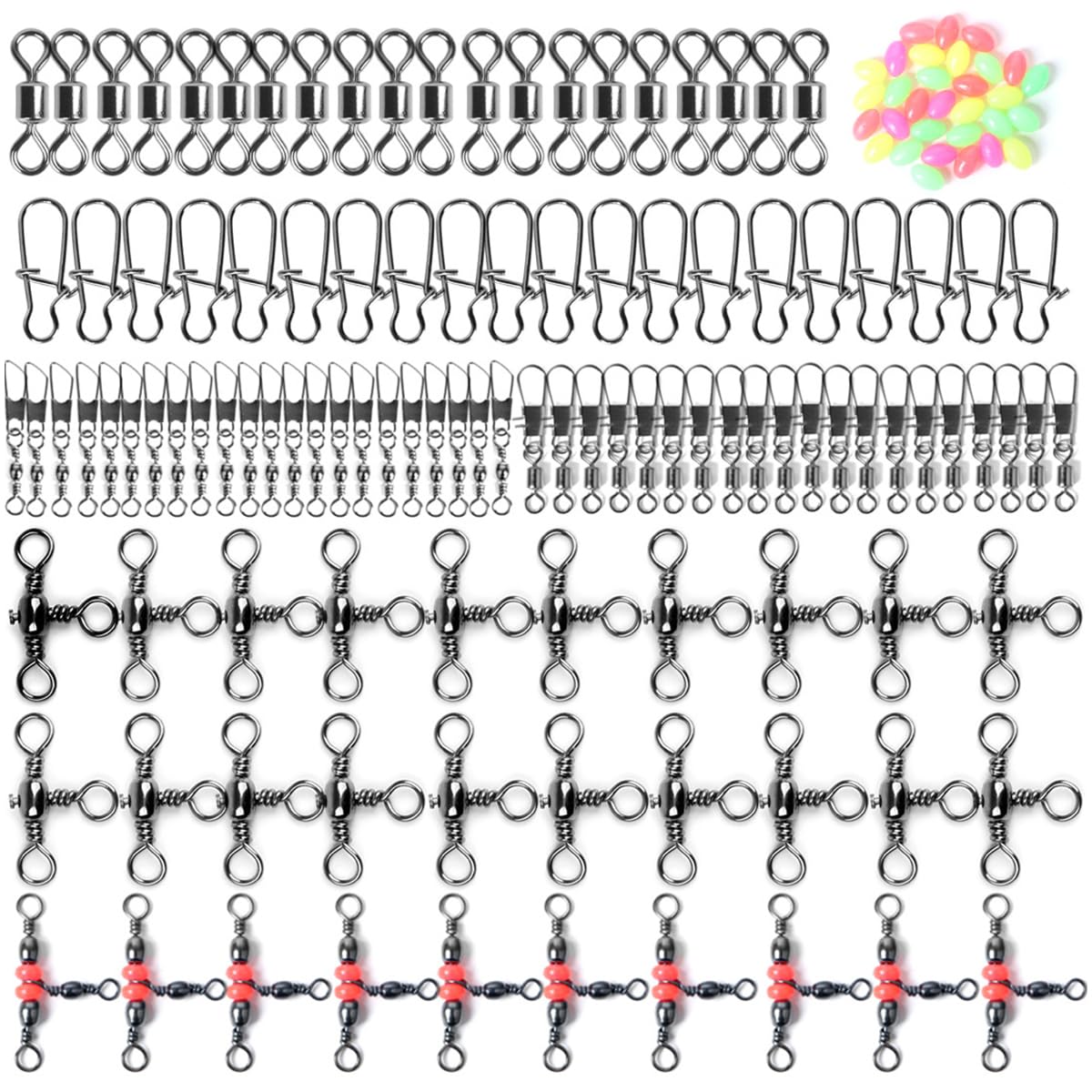 500 émerillons De Pêche NUZAMAS | Tailles 4# à 12# | Plastique Et Cuivre | Pour Eau Douce Et Eau Salée