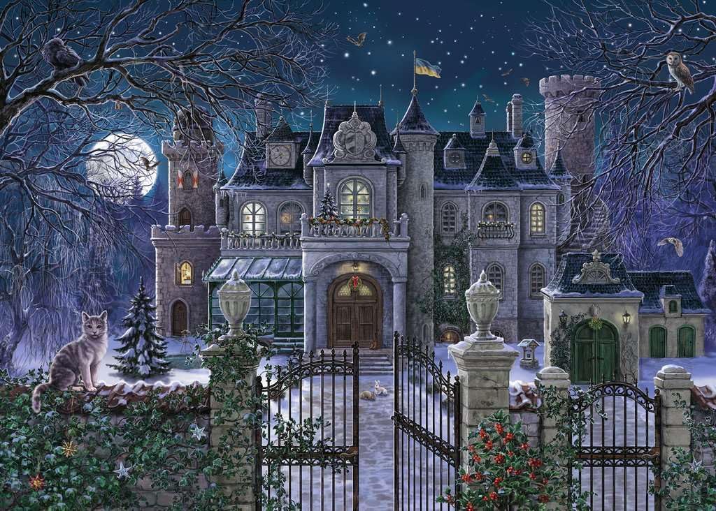 Adult puzzle 1000 Teile - Die Weihnachtsvilla