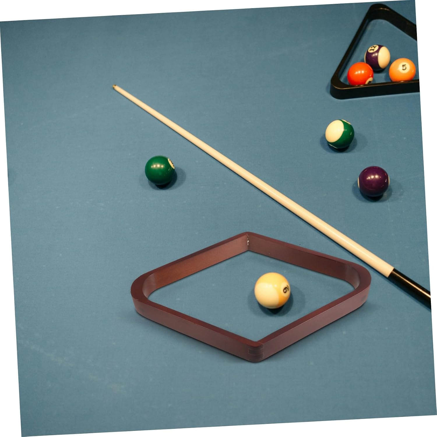 Billiard Ball Triangle Rack Wood Frame for Pool Table Accessories Pool Balls Racks Ideal for Billiards Supplies and Equipment