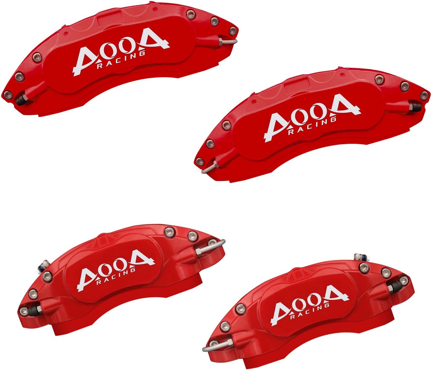 AOOA Caliper Covers Red Brake Covers Fits Chevrolet Camaro 2016-2020 (set of 4)