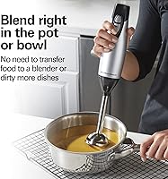 Vista 4 de Hamilton Beach Paquete de batidora de mano eléctrica con batidora de mano, batidor, tazón de picadora y mini procesador de alimentos