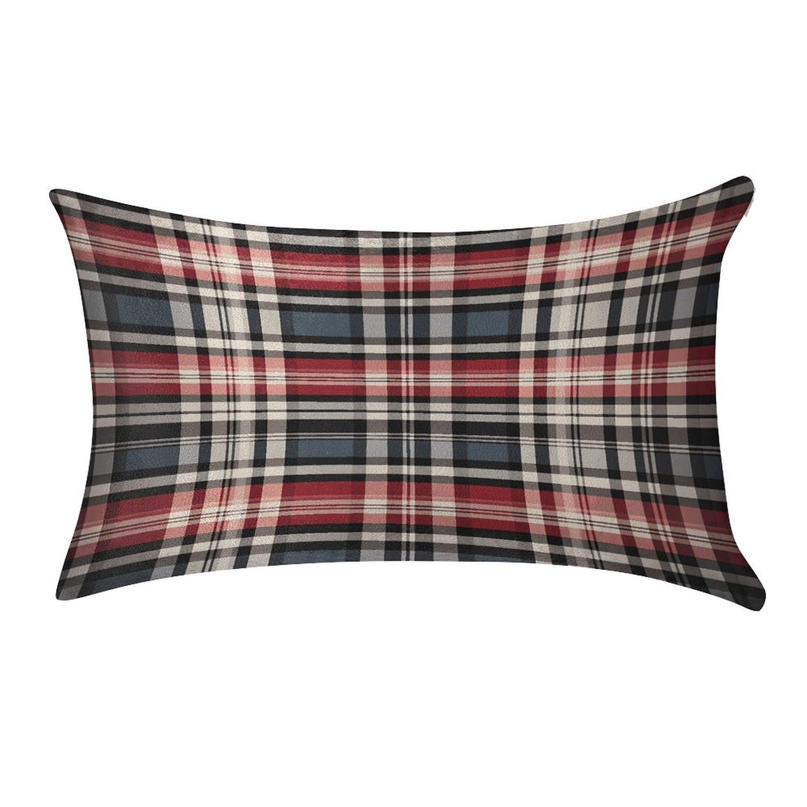 Fekiloot Style Old Plaid Checkered Pillow Covers Home Decor Pillow Cases