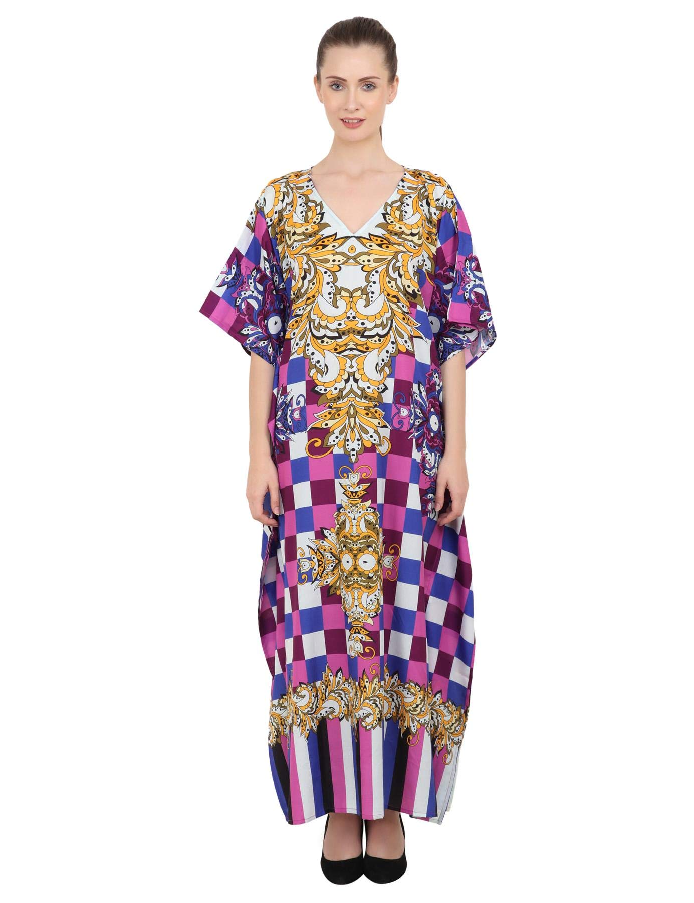 Miss Lavish LondonElegant Kaftan Dresses for Women Caftans Beach Coverups