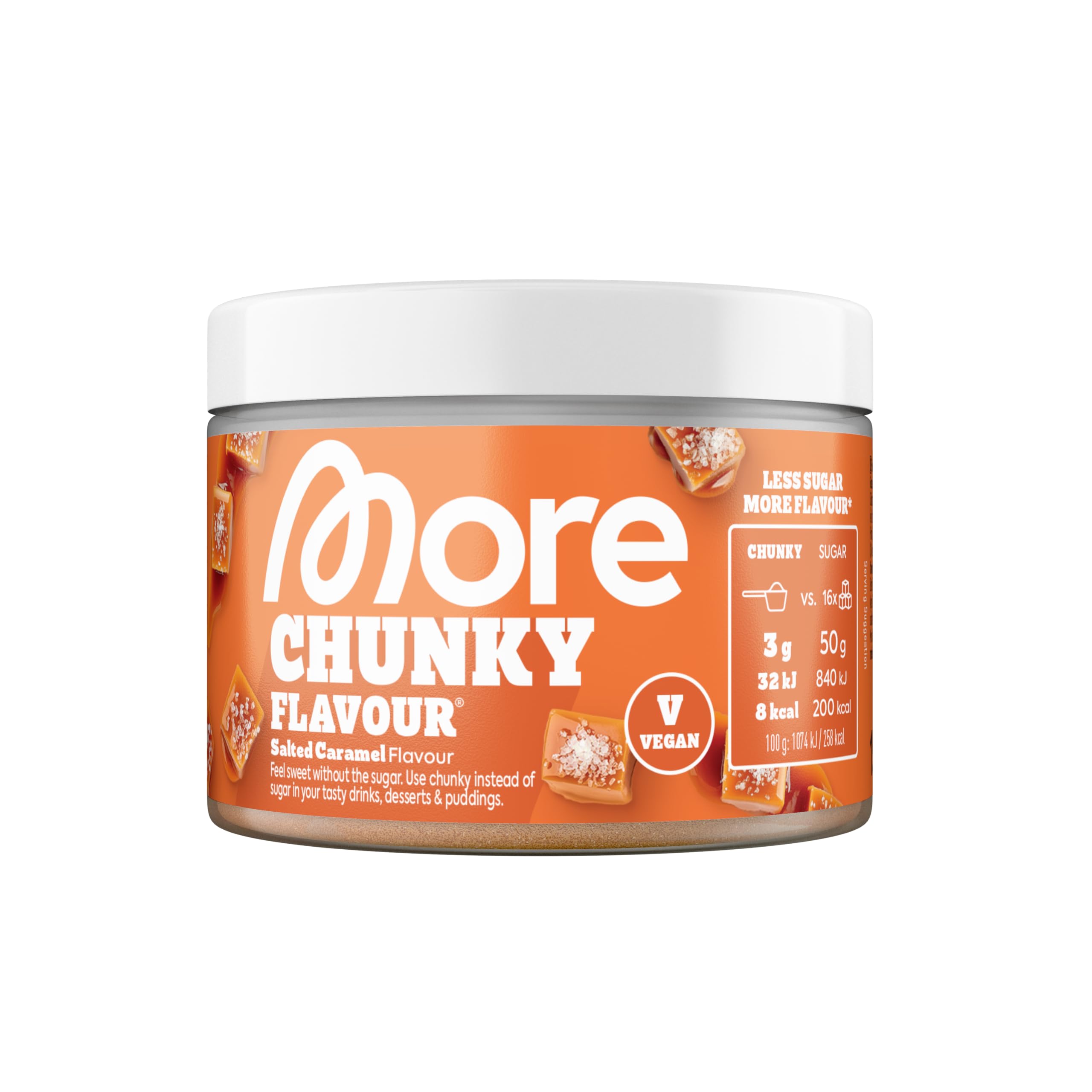 MORE Chunky Flavour, Salted Caramel, 150 g