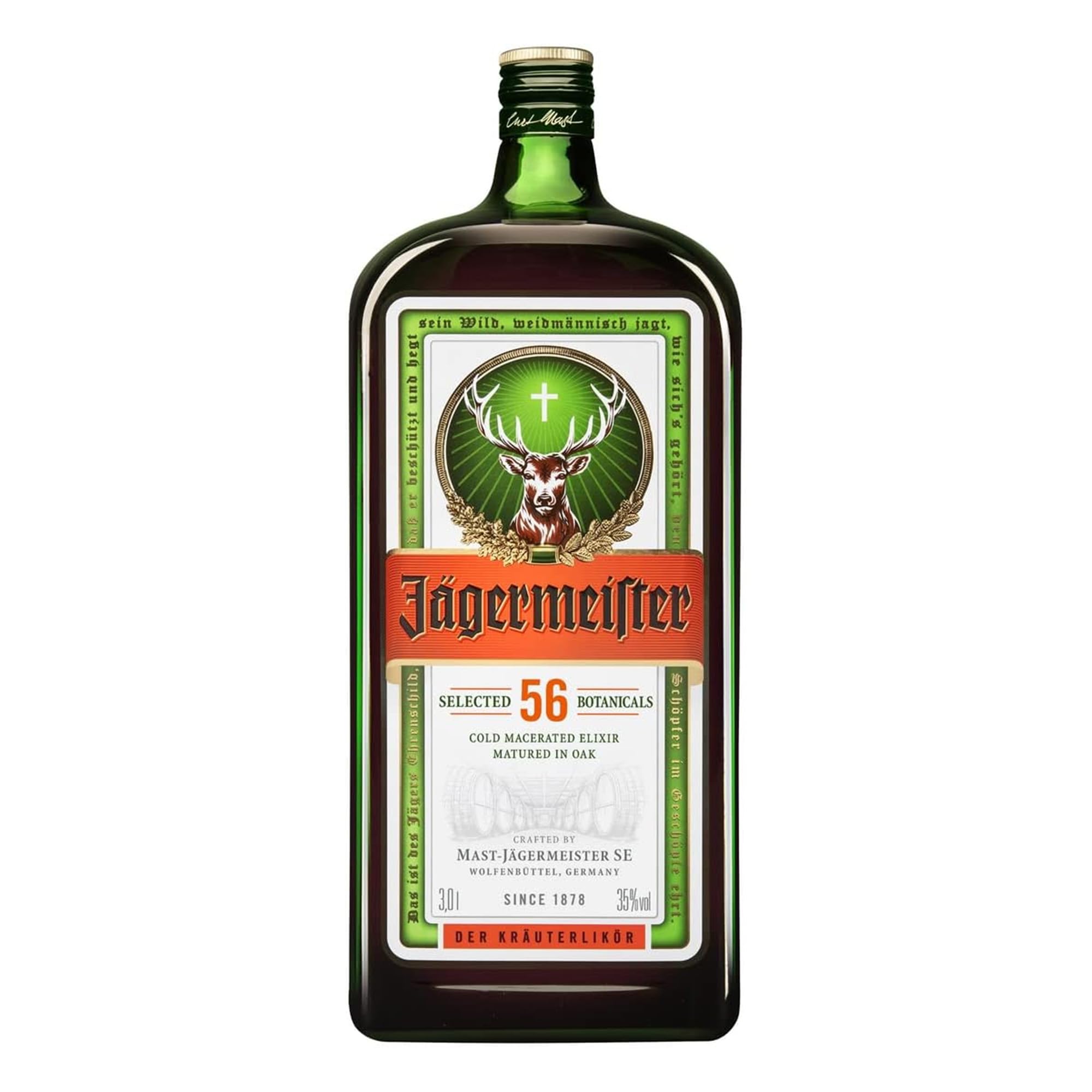 JÄGERMEISTER - Licor de Hierbas 3 l, con 56 Ingredientes Naturales