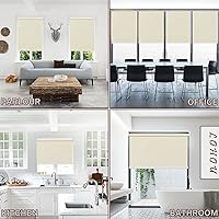 Vista 5 de Persianas enrollables opacas para ventanas de interior impermeables para el hogar ducha oficina privacidad puerta francesa persianas