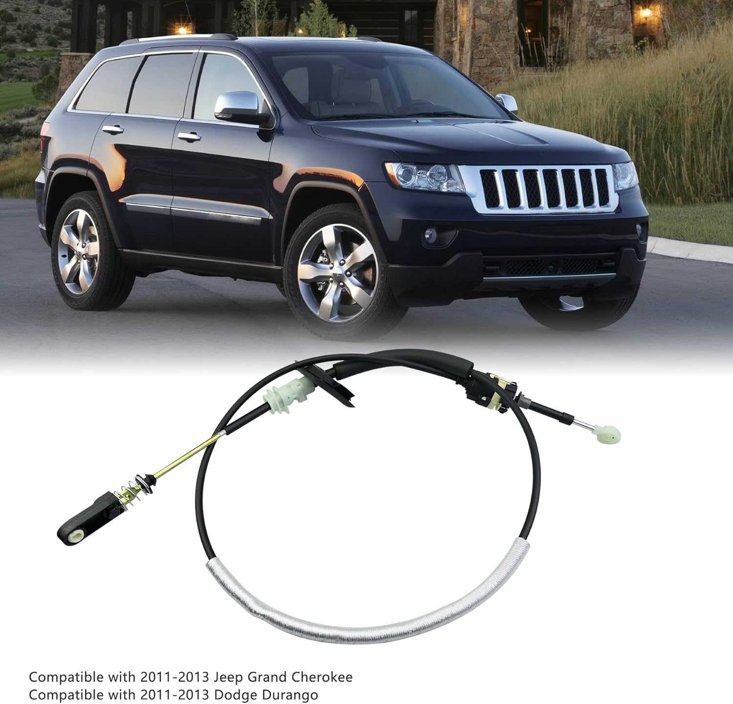 Transmission Gearshift Control Cable Fit for Dodge Durango 2011-2013 for Jeep Grand Cherokee 2011-2013 Replace SHGP-LX085