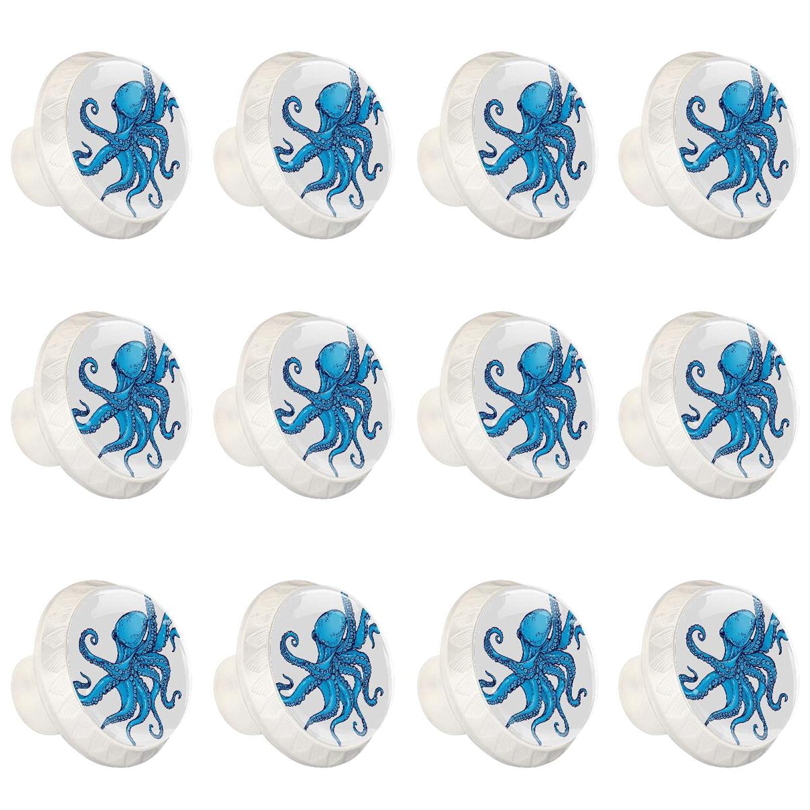 Boutons d'armoires de cuisine mer pour tiroir de commode ronde