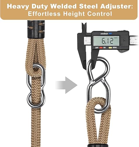 Miniatura 3 de Dolibest Asiento de columpio para niños pequeños con respaldo alto y respaldo alto, columpio de cubo para niños pequeños con mosquetones de bloqueo