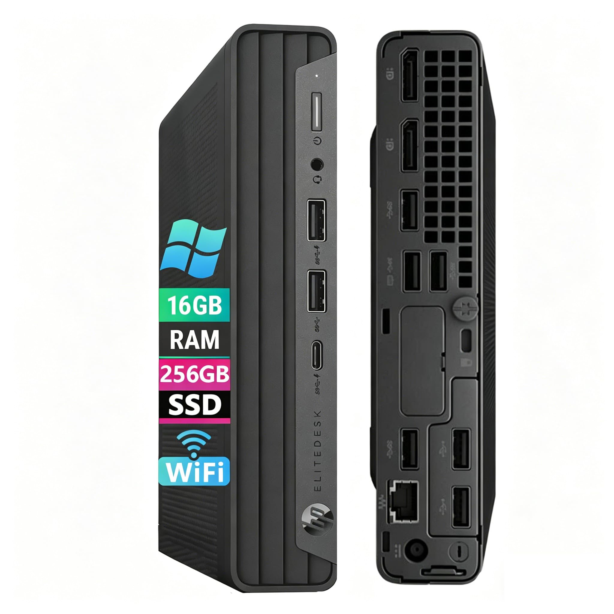 HP EliteDesk 800 G6 Business Mini Desktop PC, Core i5-10500, 3.10