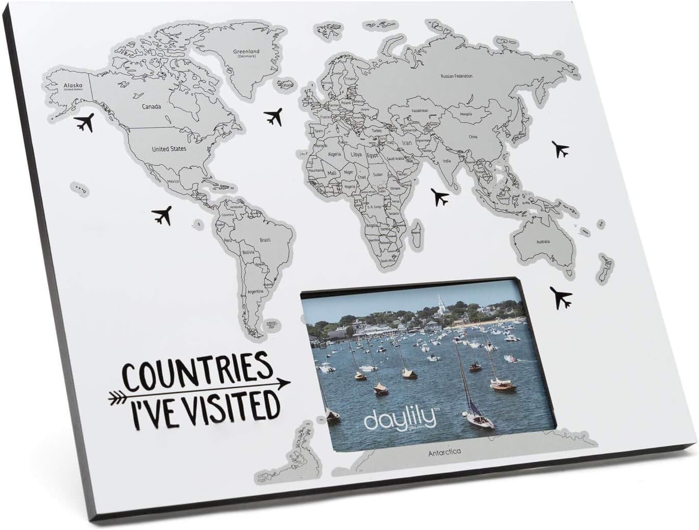 Daylily Scratch Off Photo Frame | Countries I've Visited