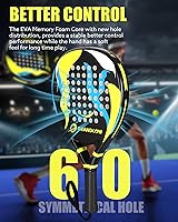 Vista 3 de Raqueta de pádel de fibra de carbono Power Lite Pop Tennis Paddle Paddleball raquetas