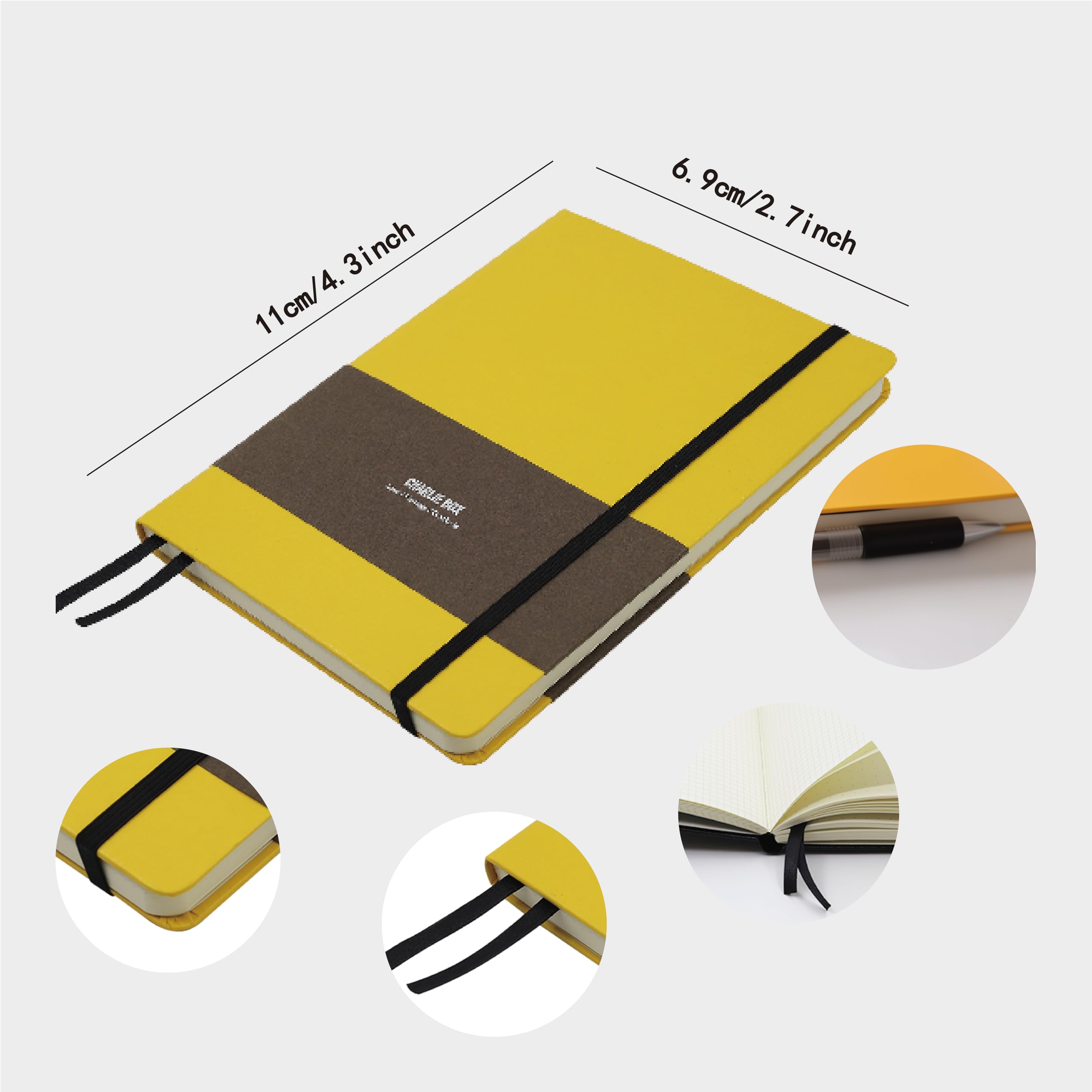 Carnet De Poche A7 Avec Stylo – Couverture Rigide, 100 Pages Épaisses, Idéal Pour Notes, Travail, Études