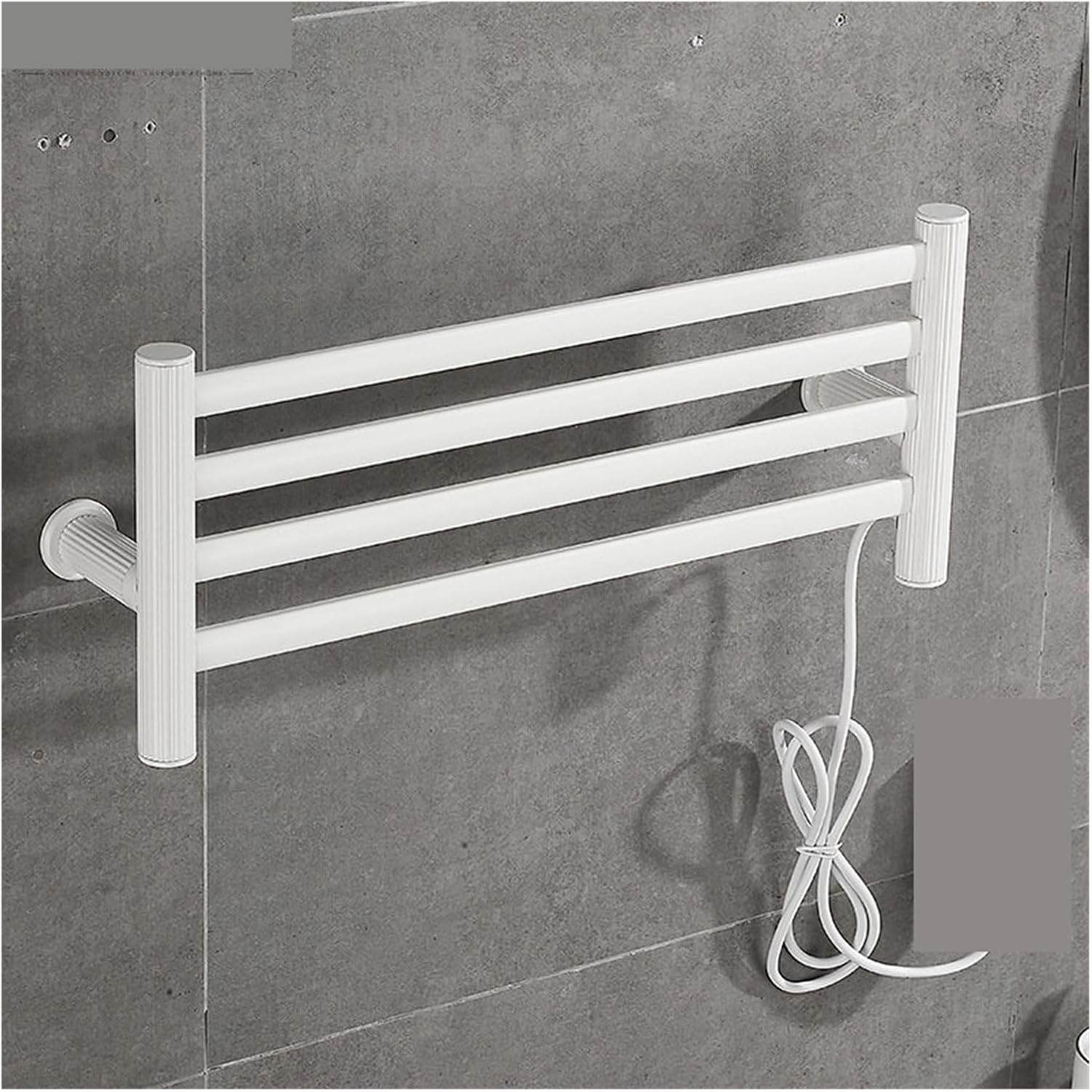 電気タオルラック定温加熱乾燥インテリジェント衣類タオル乾燥機収納ラックバスルームアクセサリー 迅速かつ効率的な加熱(Right,Wh