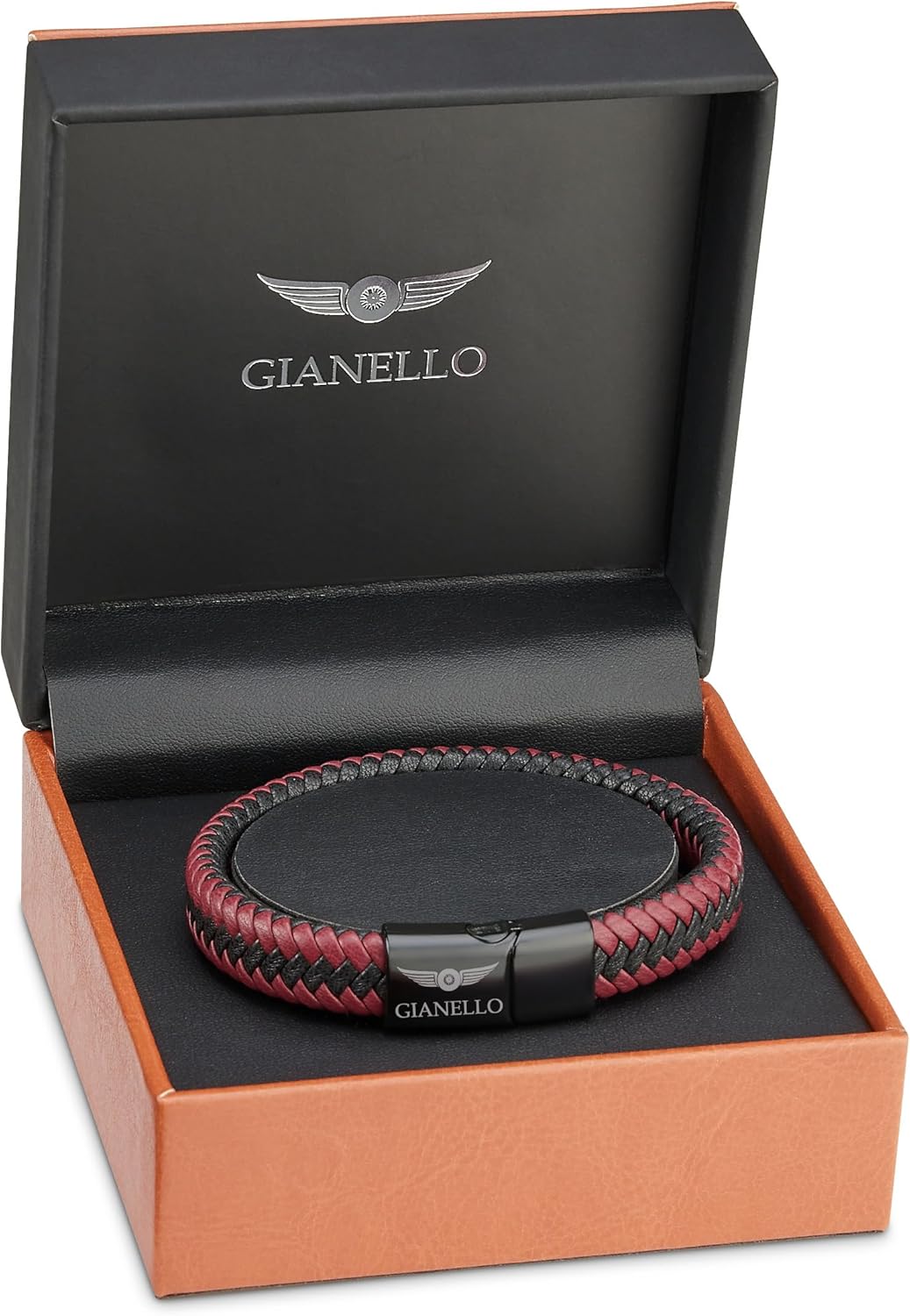 Gianello Handmade Men's Rope Twist Bracelet (Large-8.5 inch)