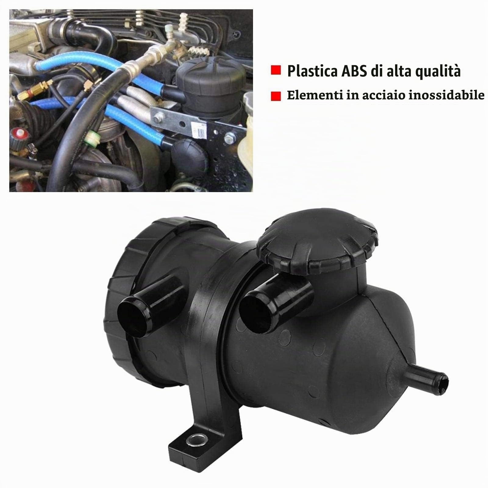 Separatore olio-aria per auto, 3931030955 Separatore olio-aria universale Raccogli olio Cotone filtrante Adatto per la ventilazione del basamento