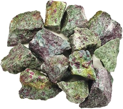Hypnotic Gems Materials: 1 lb Ruby in Kyanite Stones from Asia - Large 1" to 1.25" Average Size per Rock - Around 15-20 pcs per Pound