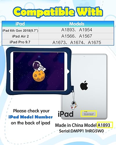 Vista 117 de Funda para iPad Air de 11 pulgadas M2 2024/M3 2025/Air 5ª/4ª generación, Pro 11 pulgadas, funda de silicona con soporte para iPad Air 10.9/Air5/Air4