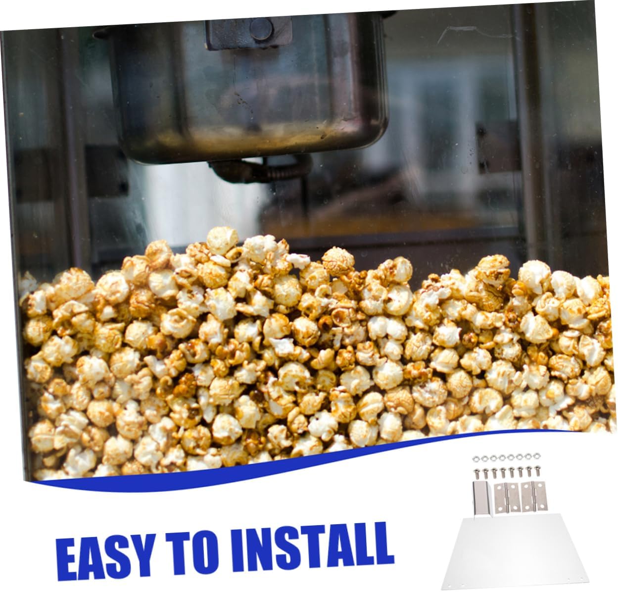 2pcs Popcorn Machine Door Panel Household Popcorn Maker Popcorn Machine Accessory Automatic Clear Panel Popcorn Maker Part Accessories Clear Panel Household Transparent Plastic