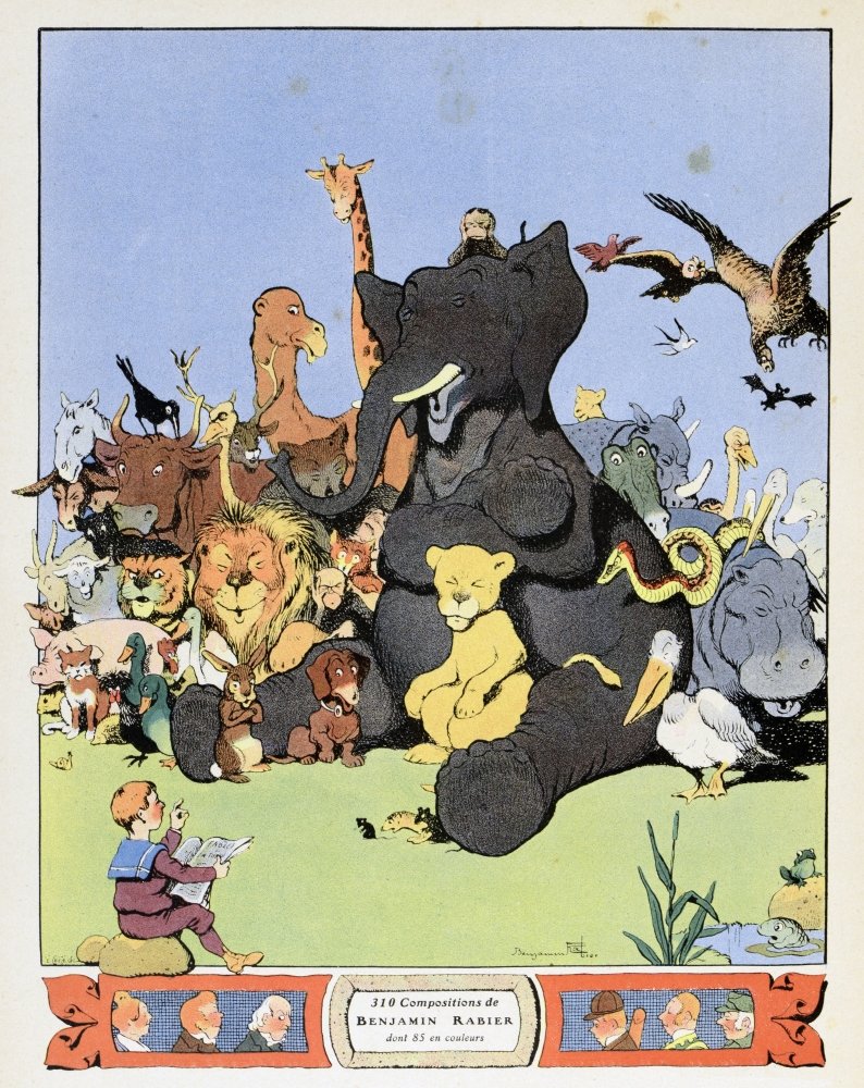 Amazon.com: Benjamin Rabier (1864-1939) Poster Print (24 x 36