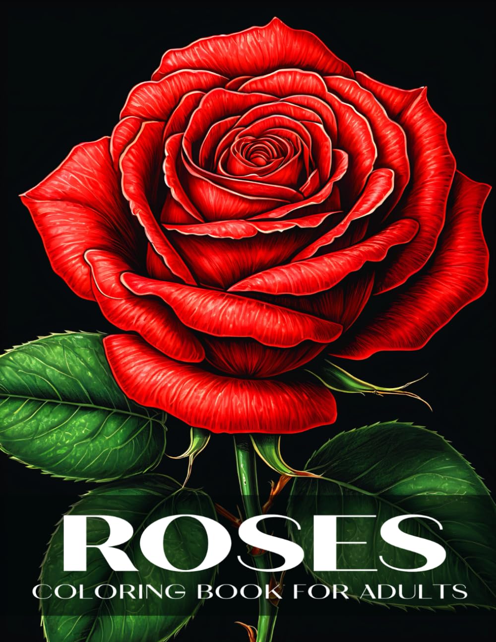 Roses Coloring Book for Adults: Relaxing Floral Coloring Book for Women Featuring Beautiful Rose Designs for Stress Relief