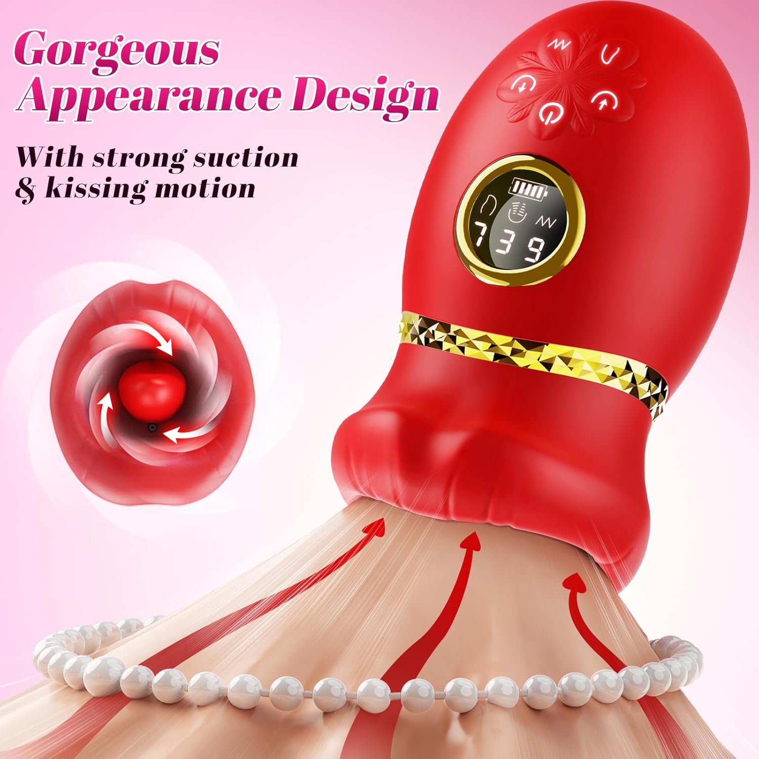 Suction Manual 2026 Newly Rose Adult Tool for Women Tongue,2026 Upgrade 10 Speed Rose Viboators for Women Today Adult Gift Washable Toy Holiday Gift P67819